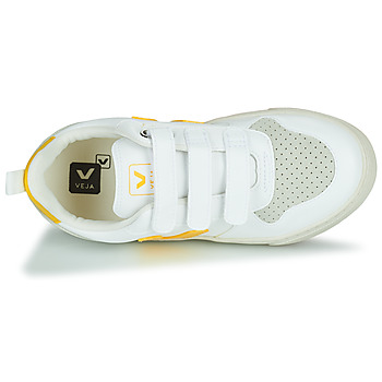 Veja Small V-10 Velcro Branco / Amarelo