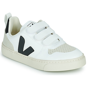 Sapatos Criança Sapatilhas Veja Small V-10 Velcro Branco / Preto