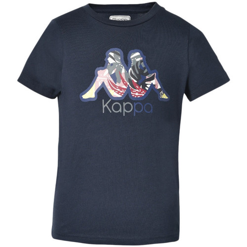 Textil Rapariga T-Shirt mangas curtas Kappa  Azul