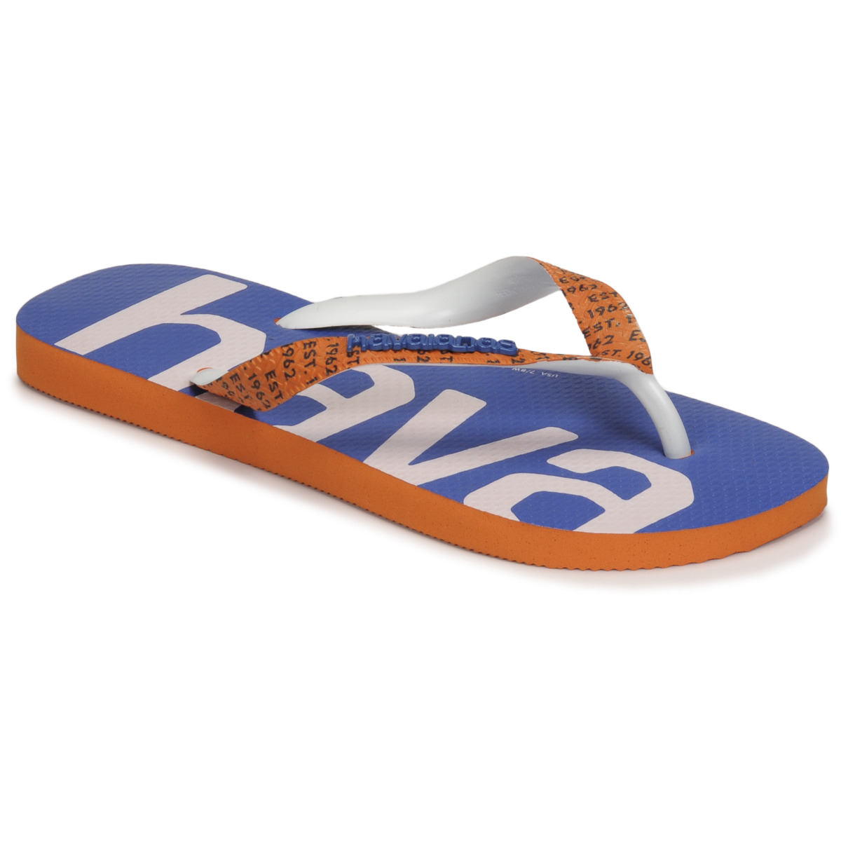 Sapatos Chinelos Havaianas TOP LOGOMANIA MID TECH Azul / Laranja