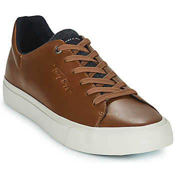 Sapatos Homem Sapatilhas Tommy Hilfiger Premium Leather Vulcanized Conhaque