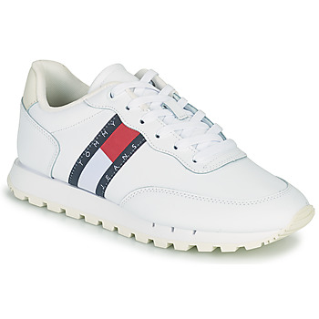 Sapatos Mulher Sapatilhas Tommy Jeans Tommy Jeans Leather Runner Branco