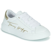 Sapatos Rapariga Sapatilhas Tommy Hilfiger KRALA Branco / Prata