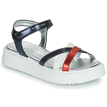 Sapatos Rapariga Sandálias Tommy Hilfiger KINOA Azul / Branco / Vermelho