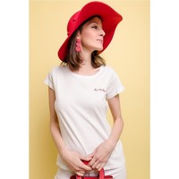 Textil Mulher T-Shirt mangas curtas Fashion brands  Branco