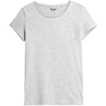 Textil Mulher T-Shirt mangas curtas 4F TSD350 Cinza