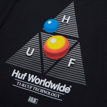 Huf T-shirt video format tt ss Preto