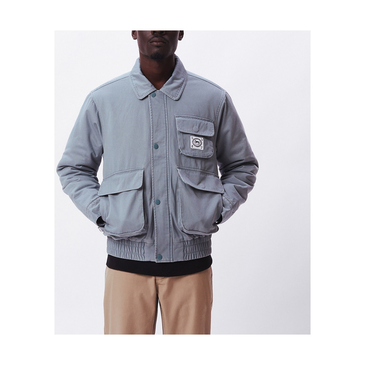 Textil Homem Casacos/Blazers Obey Coltrane Tee-shirt jacket Cinza