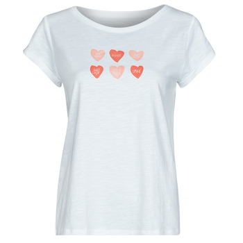 Textil Mulher T-Shirt mangas curtas Esprit BCI Valentine S Branco