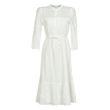 Textil Mulher Vestidos compridos Esprit BCI midi dress Branco