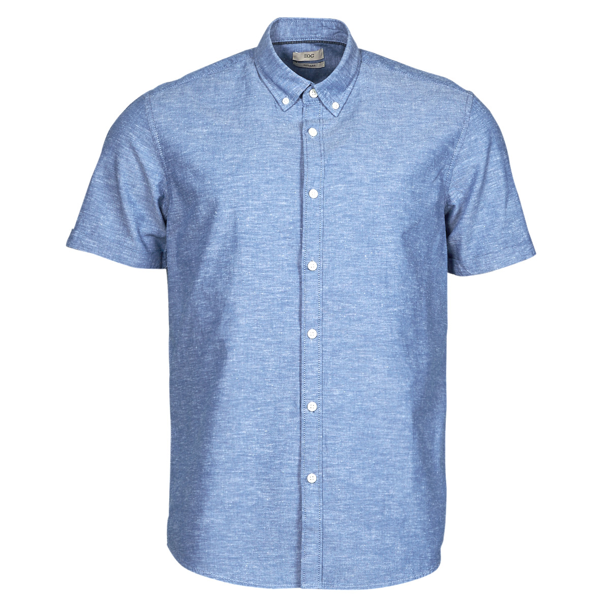 Textil Homem Camisas mangas curtas Esprit COO co/lin ssl Azul