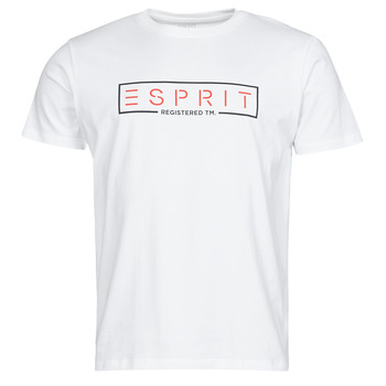 Textil Homem T-Shirt mangas curtas Esprit BCI N cn aw ss Branco