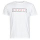 t-shirt blanc semi transparent taille M