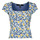 Textil Mulher T-Shirt mangas curtas Vans BLUE DECO DITSY CAPSLV TOP Azul