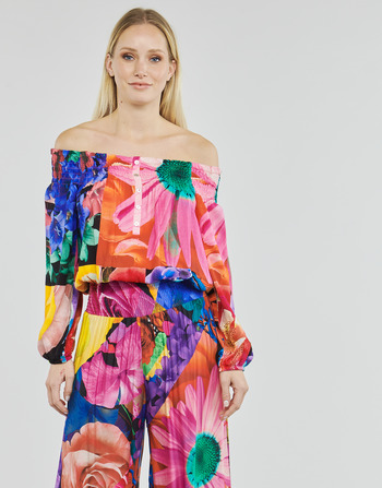 Textil Mulher Tops / Blusas Desigual BLUS_TRAVIS Multicolor
