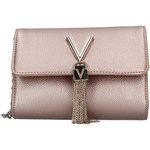 Valentino Bags Divina Pink crossbody-taske med kvast og foldeklap