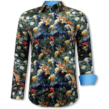 Textil Homem Camisas mangas comprida Tony Backer 126152633 Multicolor