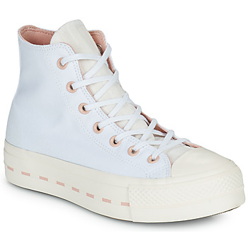 Sapatos Mulher Sapatilhas de cano-alto Converse Chuck Taylor All Star Lift Crafted Folk Hi Branco / Rosa