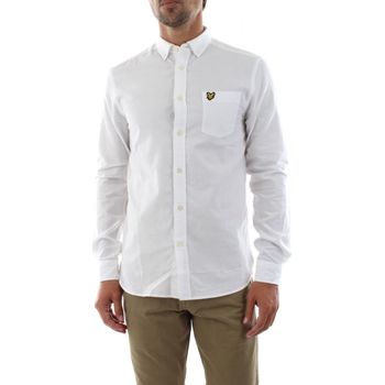 Textil Homem Camisas mangas comprida Lyle & Scott LW1302VTR OXFORD SHIRT-626 WHITE Branco