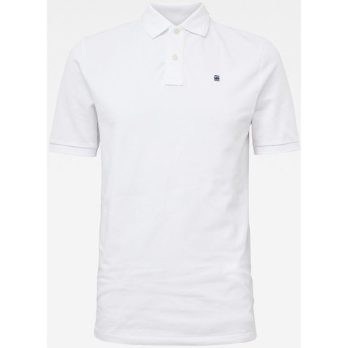 Textil Homem patchwork logo-print 3 4-sleeve T-shirt G-Star Raw D08513 5864 DUNDA REGULAR-110 WHITE Branco