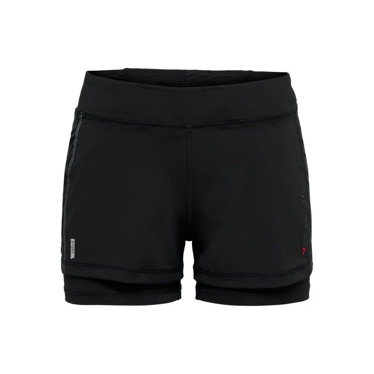 Textil Mulher Shorts / Bermudas Only Play 15189263 RUN SHORT-BLACK Preto