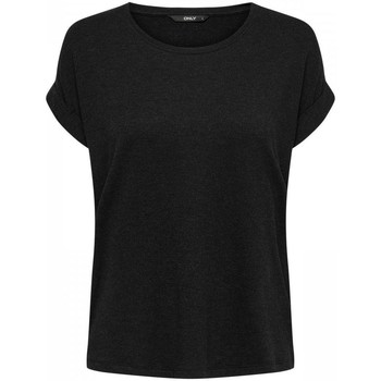 Textil Mulher T-shirts e Pólos Only 15106662 MONSTER-BLACK Preto