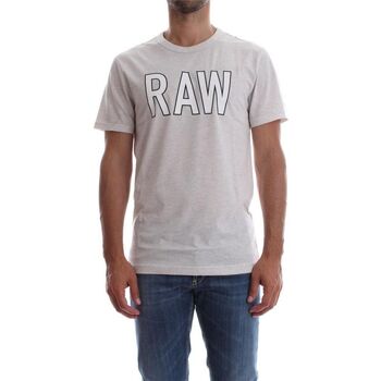 Textil Homem T-shirts e Pólos G-Star Raw D04458 2757 TOMEO-129 Branco