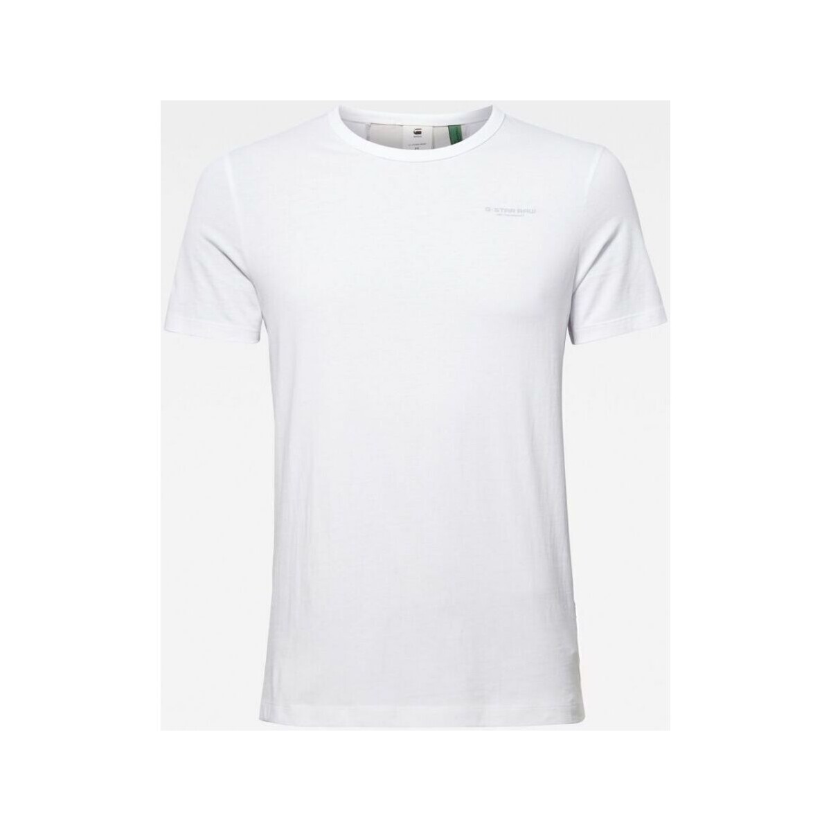 Textil Homem T-shirts e Pólos G-Star Raw D16425 336 BLOCK ORIGINALS TEE-110 WHITE Branco