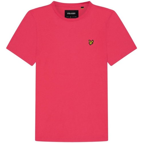Textil Homem Toalha e luva de banho T-shirts e Pólos TS400V PLAIN T-SHIRT-Z91 GERANIUM PINK Rosa