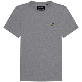 Textil Homem T-shirts e Pólos Lyle & Scott TS400VOG PLAIN T-SHIRT-T28 MID GREY MARL Cinza