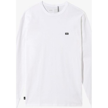 Textil Homem T-shirts e Pólos Vans info VN0A4TURWHT1 MN OFF THE WALL CLASSIC LS-WHITE Branco