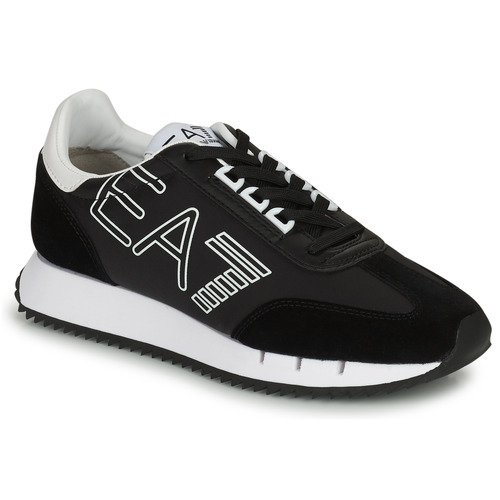 Sapatos Sapatilhas Zapatilla X8x027 GrisA7 BLACK&WHITE VINTAGE Preto / Branco