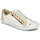Sapatos Mulher Sapatilhas Pataugas BAHIA Branco / Bege / Ouro