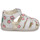 Sapatos Rapariga Sandálias Kickers BIGFLO-2 Branco / Rosa