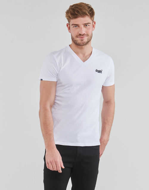 Superdry VINTAGE LOGO EMB VEE TEE Branco