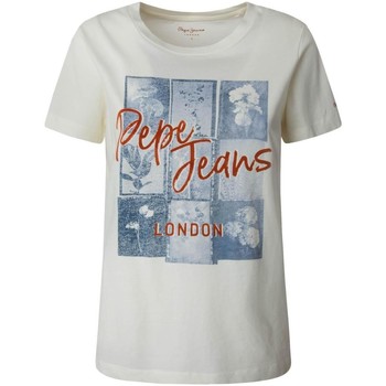 Textil Mulher T-shirts e Pólos Pepe JEANS Montparnasse  Bege