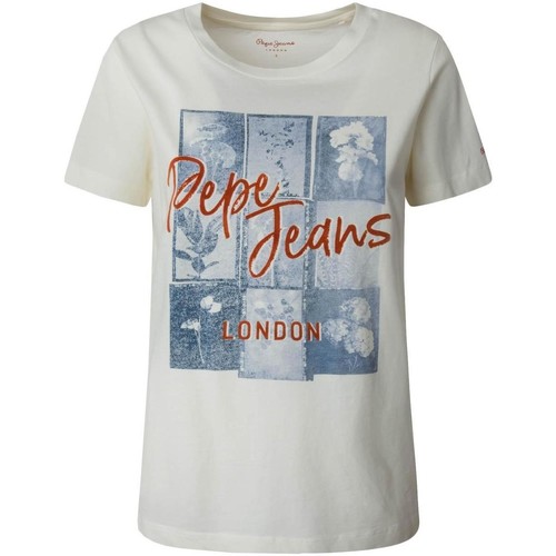 Textil Mulher T-shirts e Pólos Pepe JEANS Montparnasse  Bege