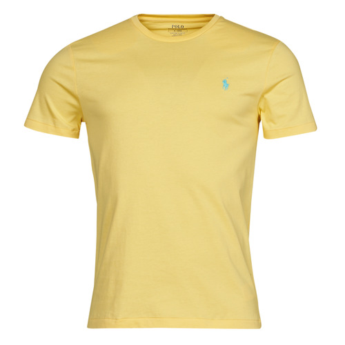 Textil Homem T-Shirt mangas curtas Chemise ajustee en popline de coton col boutonne logo pony play K216SC08 Amarelo