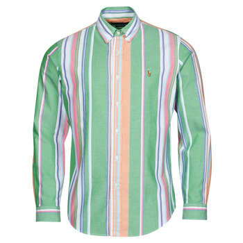 Textil Homem Camisas mangas comprida Polo Ralph Lauren Z216SC31 Multicolor / Verde / Rosa / Multi