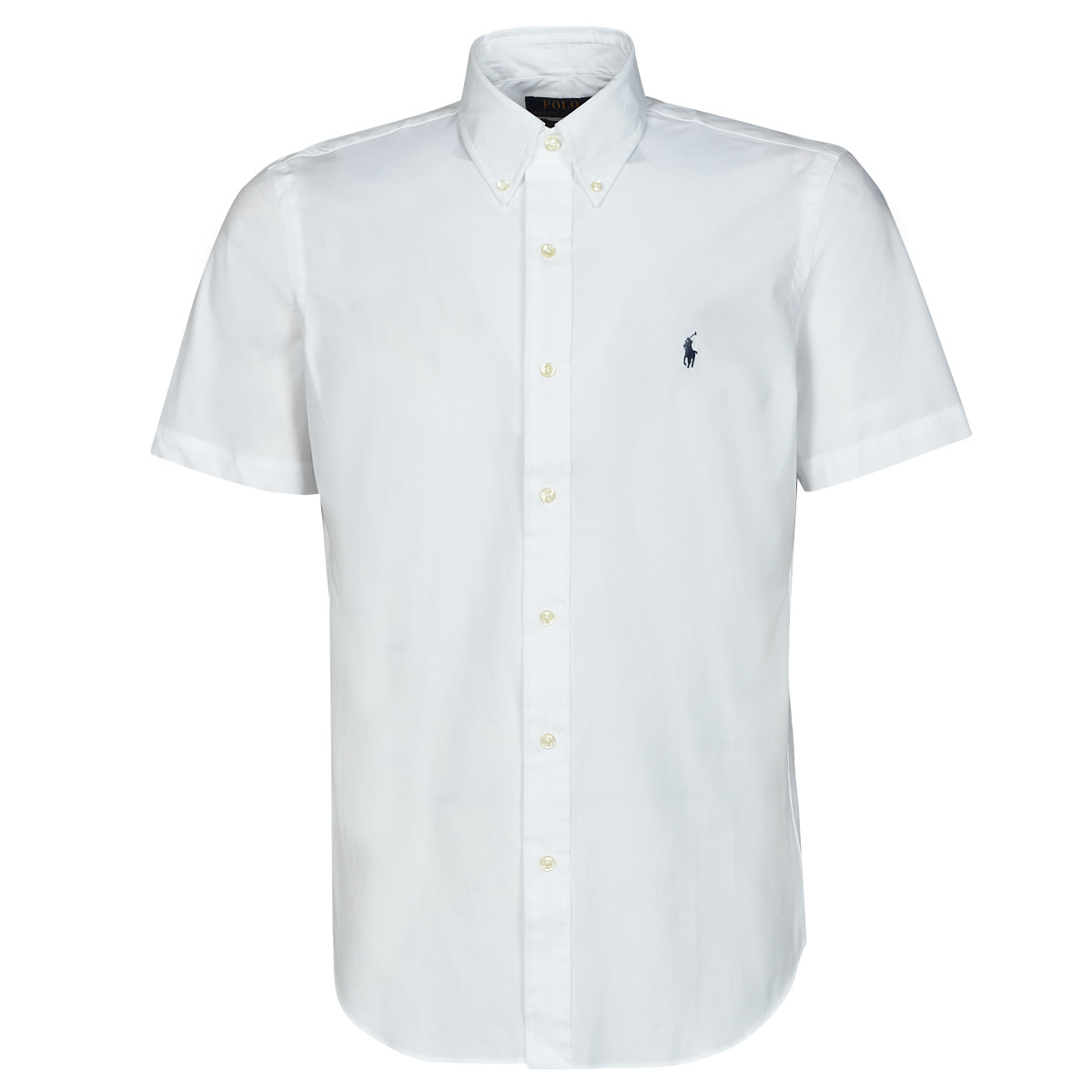 Textil Homem Camisas mangas curtas Polo Ralph Lauren Marinblå t-shirt med smal passform och rund halsringning Z221SC11 Branco