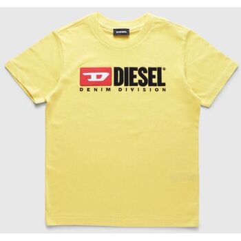 Textil Criança T-shirts e Pólos Diesel T-JUSTDIVISION 00J47V 00YI9-K25C Amarelo