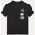 Textil Criança T-shirts e Pólos Tommy Hilfiger KB0KB06679 FUN BUDGE TEE-BDS BLACK Preto