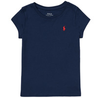 Textil Rapariga Icon Clash Crop Script LS T-Shirt Kids slightly transparent shirt NOIVEL Marinho