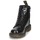 Sapatos Rapariga Botas baixas Dr. Martens suede 1460 JR BLACK PATENT LAMPER Preto