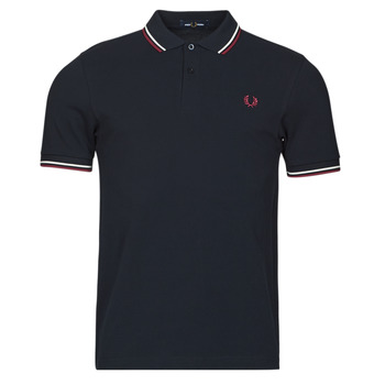 Textil Homem Polos mangas curta Fred Perry TWIN TIPPED FRED PERRY SHIRT Marinho / Maroon