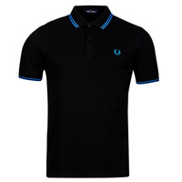 Textil Homem Polos mangas curta Fred Perry TWIN TIPPED FRED PERRY SHIRT Preto / Azul