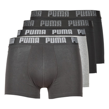 Roupa de interior Homem Boxer Puma PUMA BASIC X4 Preto / Preto / Cinza / Cinza