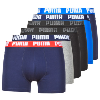 Roupa de interior Homem Boxer Puma PUMA BASIC X6 Preto / Azul / Marinho / Cinza