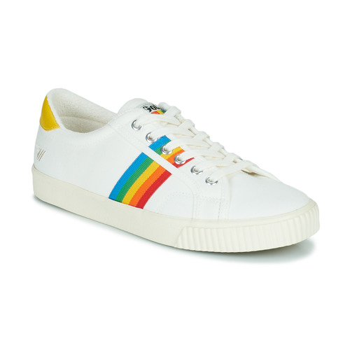Sapatos Mulher Sapatilhas Gola Capa de edredão Rainbow II Branco / Multicolor