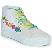 Sapatos Mulher Sapatilhas de cano-alto Vans SK8-Hi Platform 2.0 Branco / Multicolor